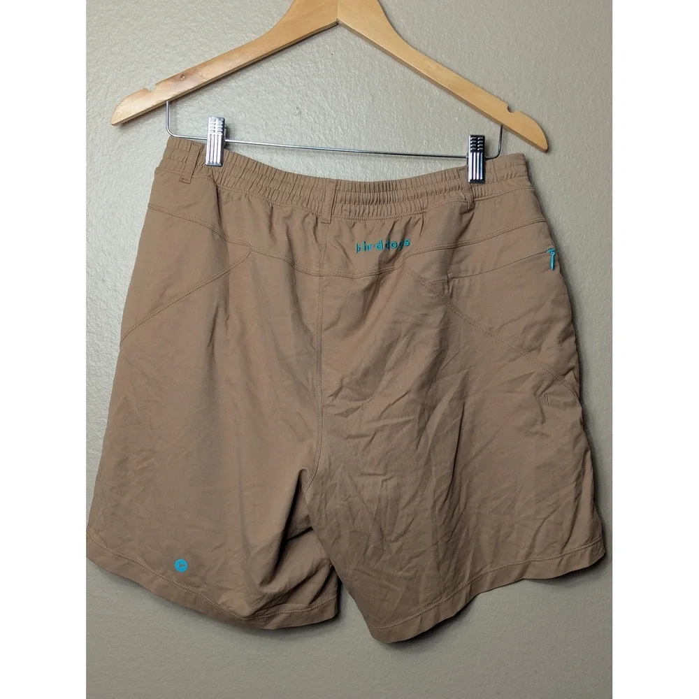 Birddogs Gym Shorts Mens L Khaki Activewear Lined Pocket Stretch 7in Inseam